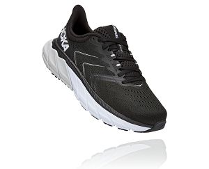 Hoka One One Arahi 5 Womens Walking Shoes Black/White | AU-5143628